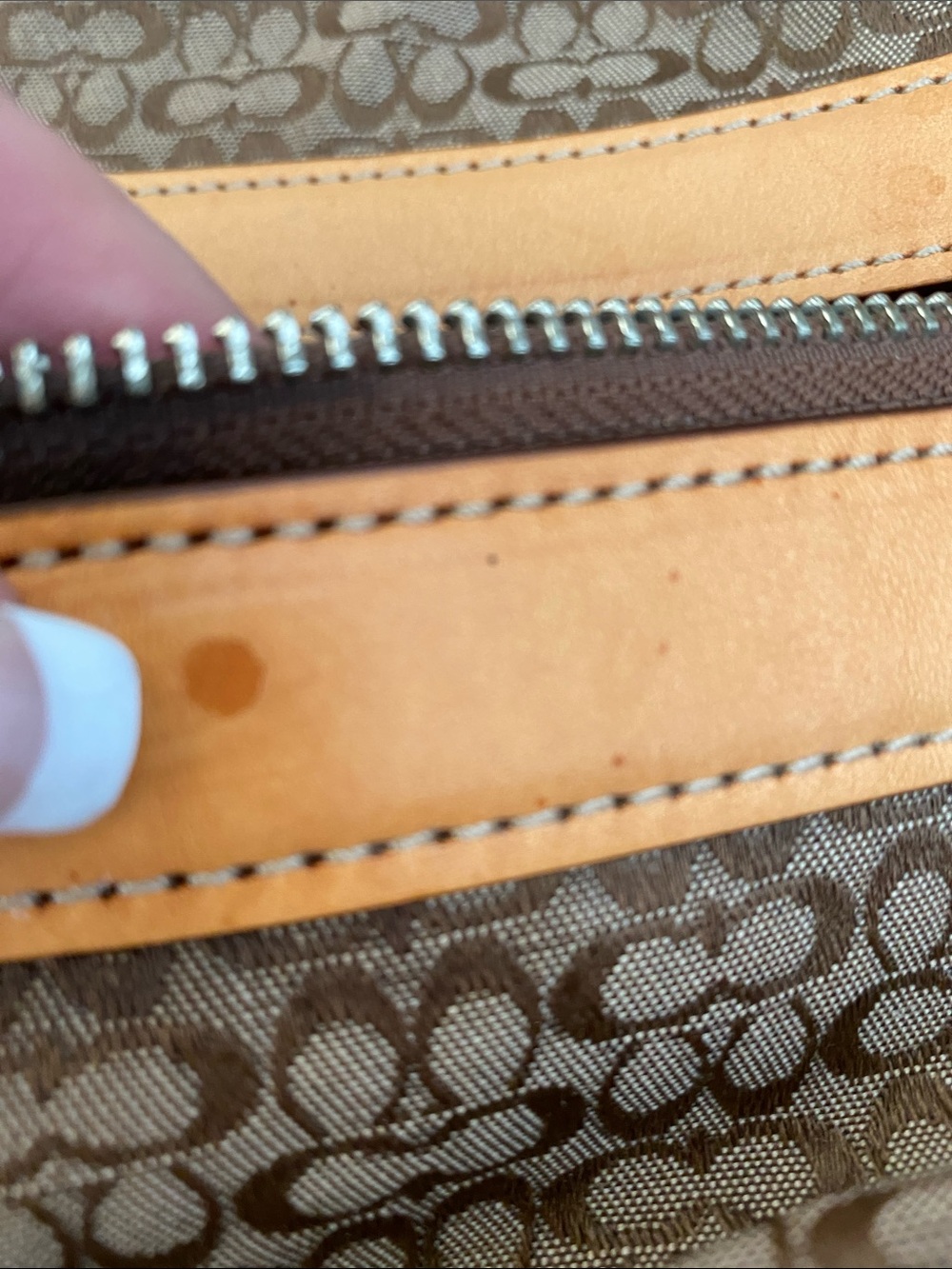 Coach Signature Monogram Large Duffle Bag - Picture 15 of 15